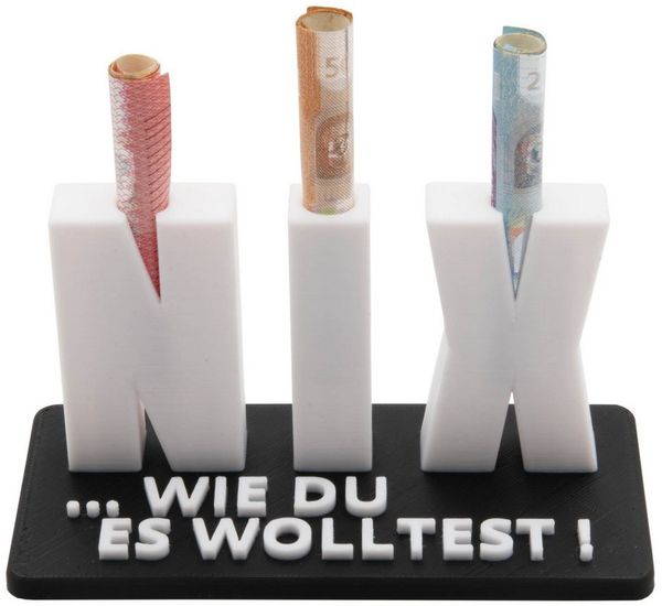 TSB Werk Geschenkbox Geschenk Geldgeschenk Nichts NIX Geburtstag, Geldscheingeschenk, Geschenkidee