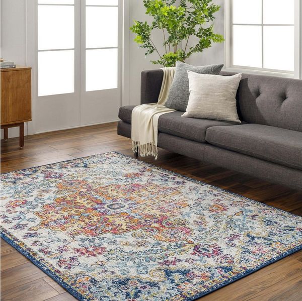 Surya LOU Teppich Blau 200 cm 274 cm 200x274 cm