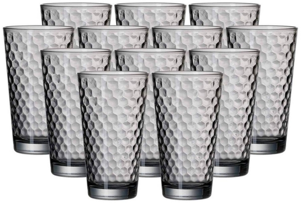 Ritzenhoff & Breker Favo Longdrinkglas 400 ml grau 12er Set