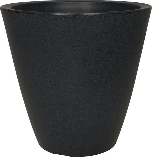 Heimwerkercenter Blumentopf MePla Blumentopf Orvieto ø30 / H29cm Anthrazit, frostfester Kunstoff