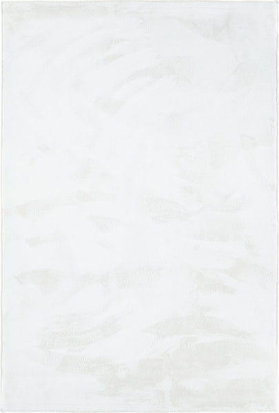 Teppich Wohnzimmer Weiß 160x230 cm Kurzflor Teppich Schlafzimmer Bodenbelag Waschbar Flauschiger Teppich