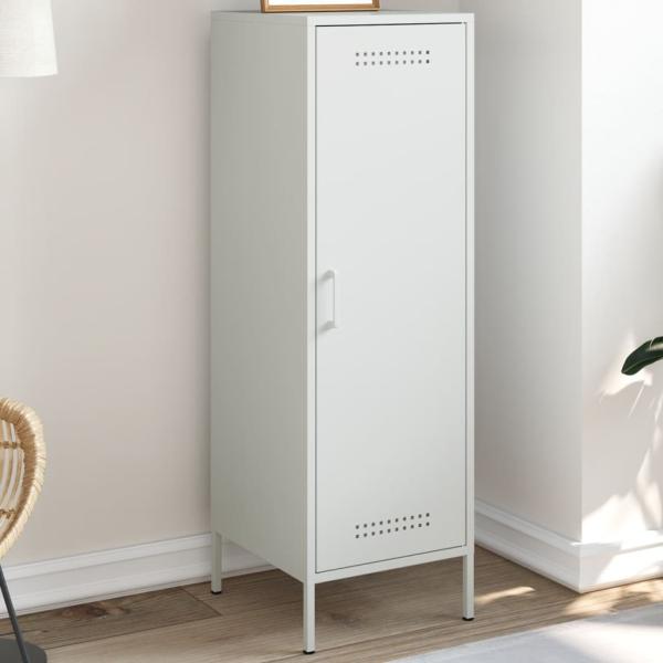 vidaXL Highboard Weiß 36x39x113 cm Stahl 843011