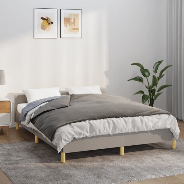 vidaXL Gewichtsdecke Stoff, 1x Gewichtsdecke, 1x Bezug, Grau, 120x180 cm, Baumwolle, 9 kg