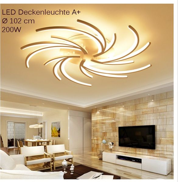 Eurohandisplay LED Deckenleuchte LED Deckenleuchte 2042 Fernbedienung Lichtfarbe einstellbar dimmbar, LED fest integriert, Warmweiß bis Kaltweiß, Mit Fernbedienung Lichtfarbe und Helligkeit einstellbar
