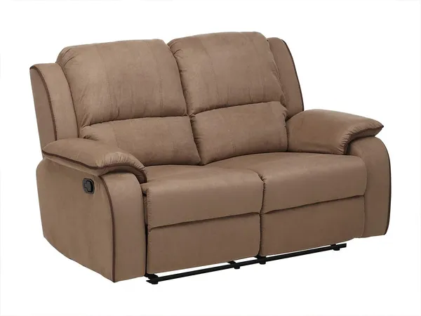 Vente-unique - HERNANI Sofa StoffStoff Schokoladenbraun - B 96 cm x H 99 cm x L 158 cm