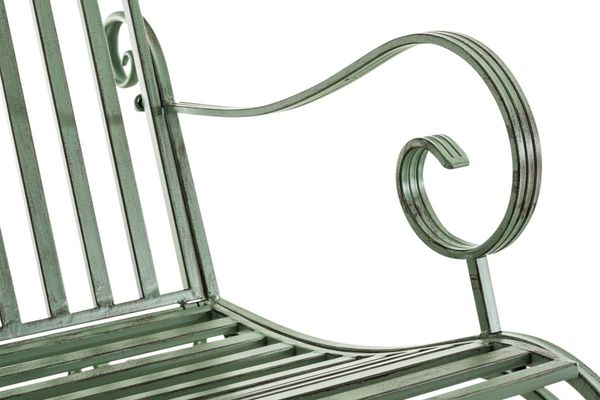 Schaukelstuhl ANNA 2er Set Antik Outdoor - 56x90x94cm, Metall, Antik-Grün | Gartenstuhl Liegestuhl Relaxstuhl Garten Terrasse Bild 7