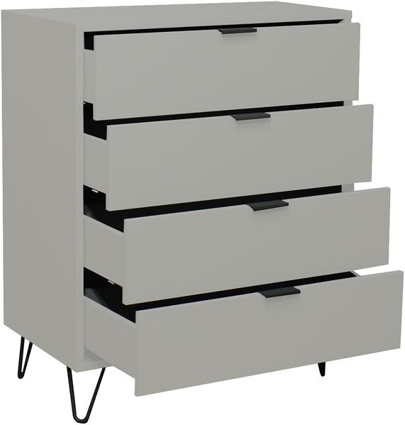 Maeusbacher Bonnie Kommoden Draht kreidegrau matt lack BxHxT: 81 x 100 x 45 cm Bild 4