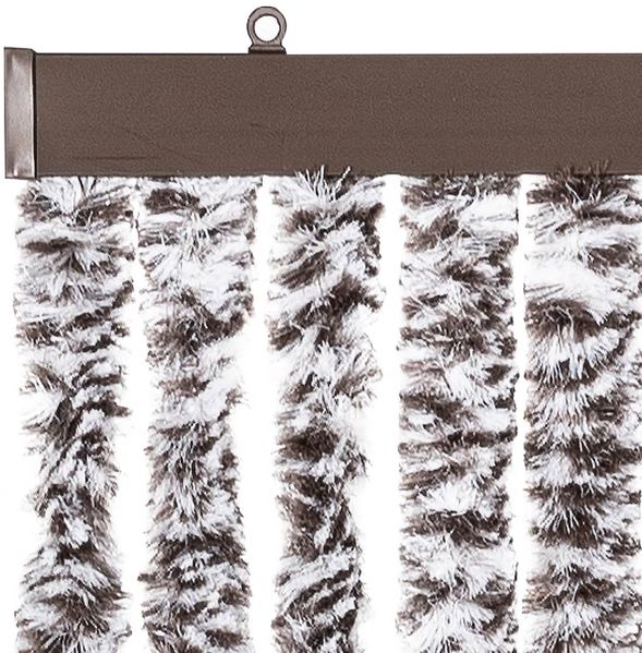 vidaXL Insektenschutz-Vorhang Braun und Beige 118x220 cm Chenille 315131 Bild 4
