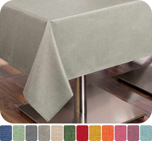 Beautex Tischdecke Leinenoptik wasserabweisend, fleckabweisend und pflegeleicht (1-tlg)