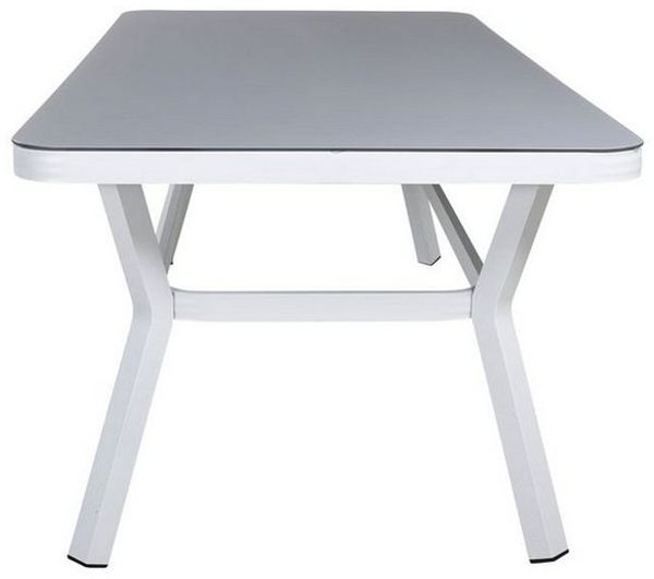 ebuy24 Gartentisch Massa Esstisch weiß.