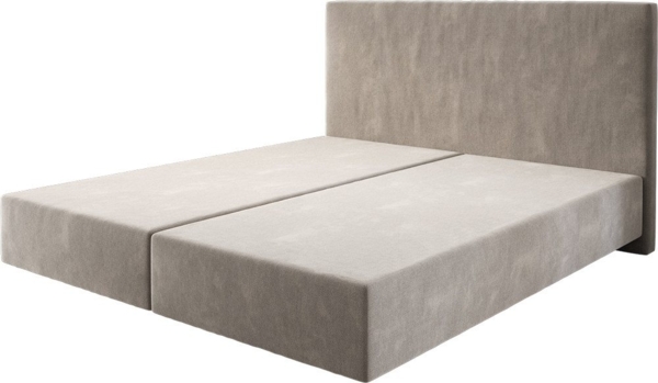 Boxspringgestell Dream-Well Mikrofaser Beige 180x200