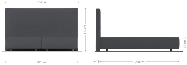 Boxspringgestell Dream-Well Mikrofaser Beige 180x200 Bild 3