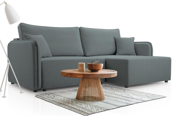Ecksofa Maylana (Farbe: Velo 635, Seite: Rechts)