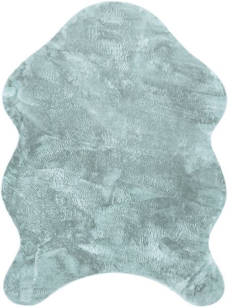 Paco Home Fellteppich Pelt 640, fellförmig, Höhe: 16 mm, Kunstfell, Uni Farben, sehr weicher Flor