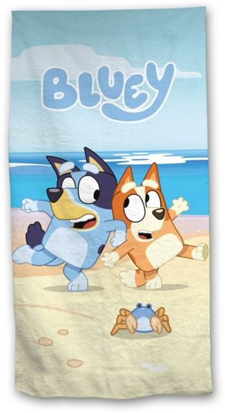 Bluey 140x70 cm Kinder Badehandtuch Polyester Strand Schwimmbad Reise