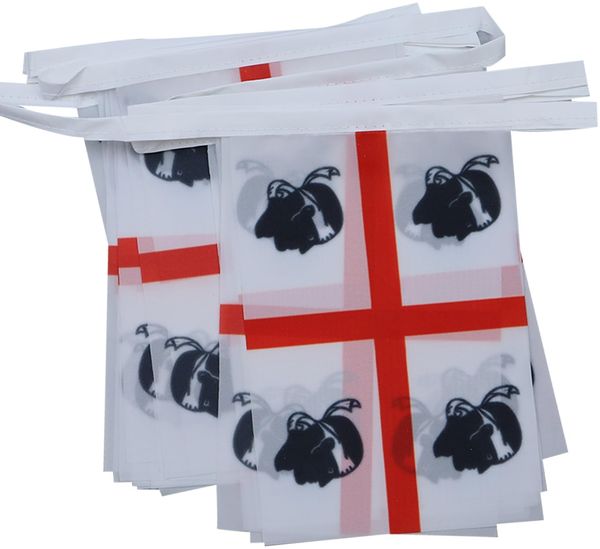 AZ FLAG - Fahnenkette Sardinien 6 Meter Mit 20 Flaggen - 21x14 cm - Sardinien Girlande Flaggenkette 14x21 Cm