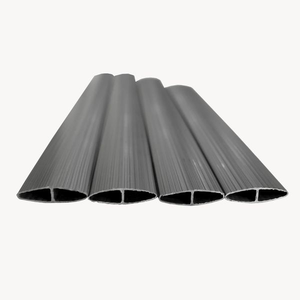 PVC Sichtschutzmatte Cefalu 100x400 cm 19mm Anthrazit [casa. pro] Bild 6