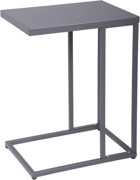 Beistelltisch INES - Stahl Anthrazit 56 x 30,5 x 43 cm | Couchtisch Sofatisch Abstelltisch