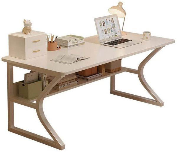 GarveeMore Eckschreibtisch Computer Desk Gaming Desk Gaming PC Tisch mit Aufbewahrungsregalen