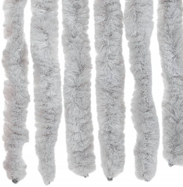 vidaXL Fliegenvorhang Grau 90x200 cm Chenille 377348 Bild 5