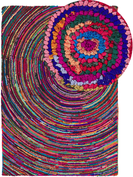 Teppich bunt 140x200 cm Shaggy MALATYA