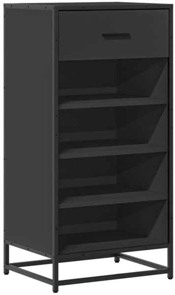 vidaXL Schuhregal Schwarz 48x38x97,5 cm Holzwerkstoff 849209