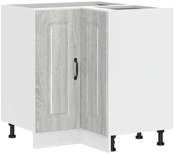 vidaXL Küchen-Eckunterschrank Kalmar Grau Sonoma Holzwerkstoff 853513