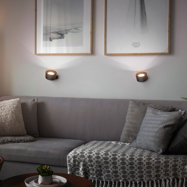 B.K.Licht LED Wandleuchte BKL1597 Magnetische Akku Wandlampe, 3-Stufen Dimmer, mit USB-C, CCT - über Fernbedienung, LED fest integriert, Tageslichtweiß, CCT-Funktion, 150Lm, 2W, 14h Leuchtdauer, 4,5 x 8 x 9,5 cm, Schwarz