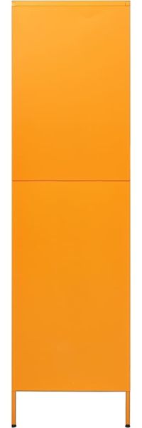 vidaXL Kleiderschrank, Stahl, Senfgelb, 90 x 50 x 180 cm Bild 4