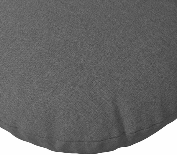 vidaXL Sitzkissen 2 pcs Dunkelgrau Ø30 x 13 cm Stoff 42014084 Bild 6