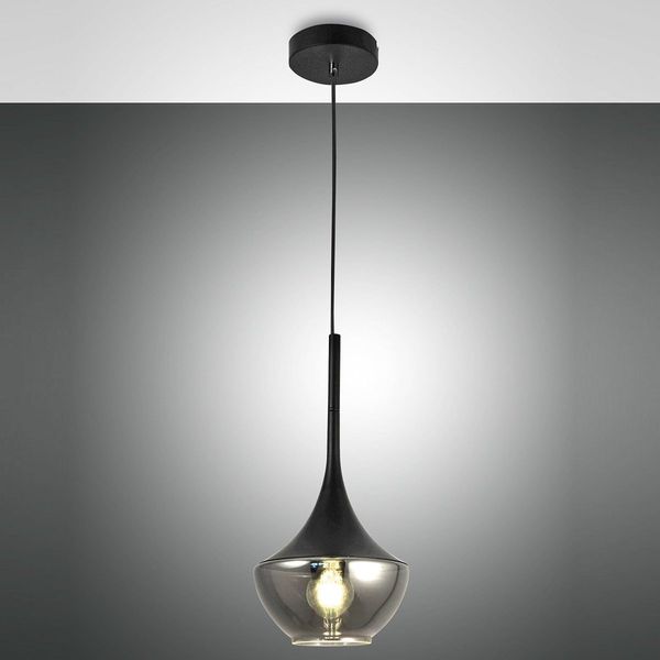 FABAS LUCE No. 3623-41-101 Pendelleuchte Apollo 1-flammig Schwarz E27