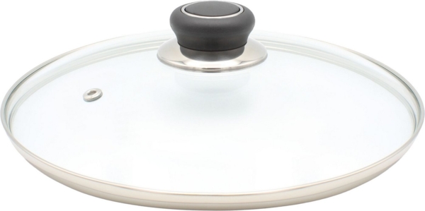 Universaldeckel 32 cm mit Kunststoffknopf / Glasdeckel / Universal - Deckel / Pfannendeckel / Topfdeckel