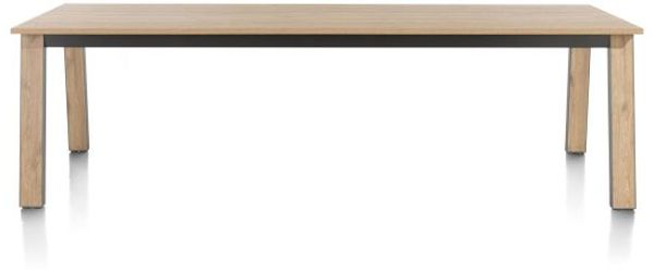 DELMONTE Esstisch braun Eiche Furnier 230cm x 100cm x 77cm