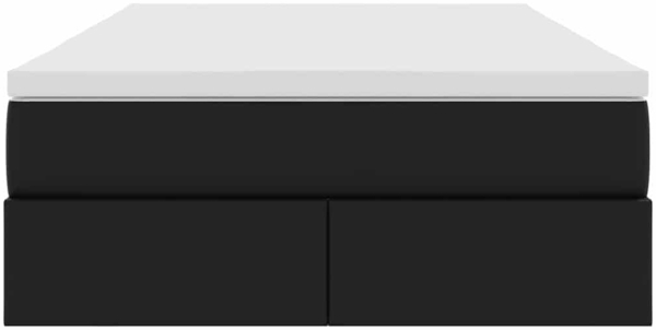 vidaXL Aufbewahrungsbett mit Matratze Schwarz 120x200 cm Kunstleder 3370158 Bild 6