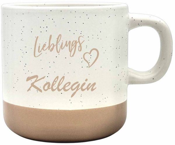 Camolo Tasse Kaffeetasse Tasse Steingut Lieblingskollegin, Keramik
