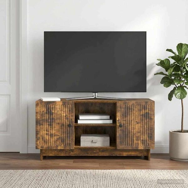 vidaXL TV-Schränk 102 x 34,5 x 50 cm Geräucherte Eiche Holzwerkstoff 894010