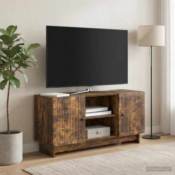 vidaXL TV-Schränk 102 x 34,5 x 50 cm Geräucherte Eiche Holzwerkstoff 894010