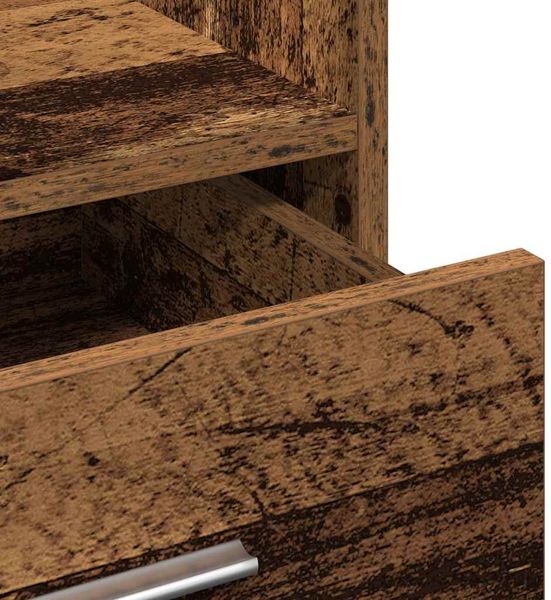 vidaXL Podium mit Schubladen Altholz 55 x 55 x 107 cm Holzwerkstoff 862297 Bild 8