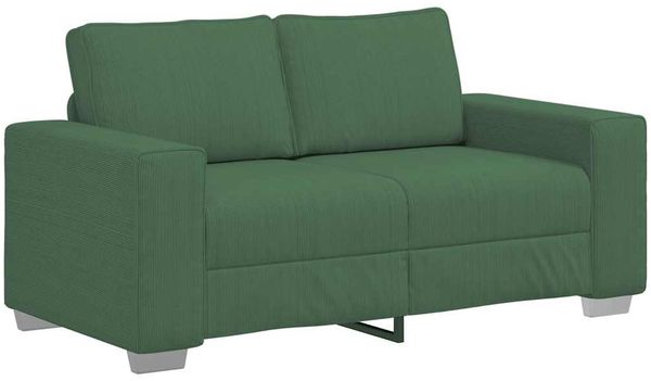 vidaXL Zweisitzer-Sofa Dunkelgrün 160x77x82 cm Cordstoff 4105197 Bild 2