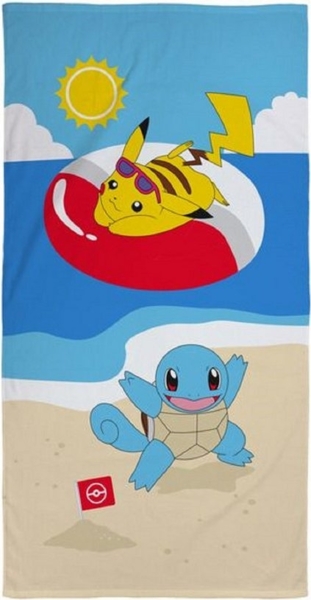 Halantex Handtücher POKEMON PIKACHU Duschtuch Strandtuch Badetuch 70 x 140 cm, (1 Duschtuch, 1-St), Langlebig