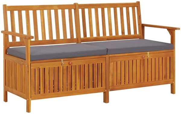 vidaXL Truhenbank mit Kissen 148 cm Massivholz Akazie 316740