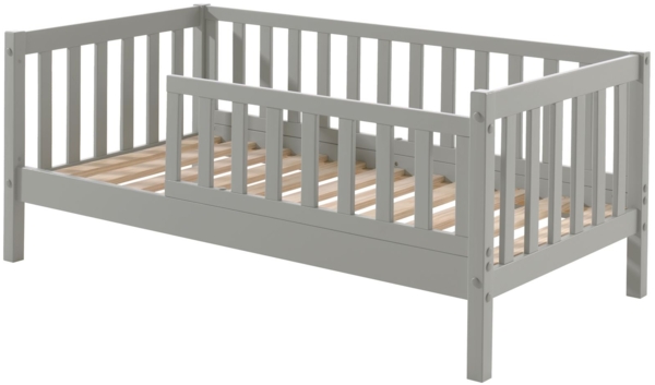 Juniorbett Karie 148x76x60 Kinderbett Massivholz Grau Bild 1