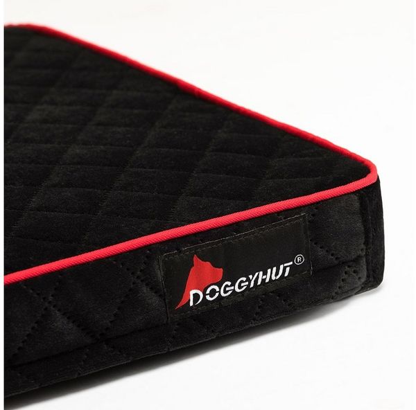 TIGGO Tiermatratze Hundematratze für DOGGYHUT® + TIGGO Pets Hundeanhänger schwarz, 5-6 cm dicker Schaumstoffkern für optimalen Komfort