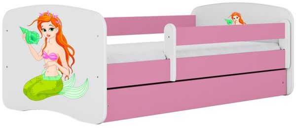 Raumhirsch Furniture Kinderbett 70x140, 80x160, 80x180 cm - Komplettset mit Matratze & Schublade (Bett für Mädchen, Einzelbett Kinder 2–12, mit Rausfallschutz & Lattenrost), verschiedene Farben & Designs