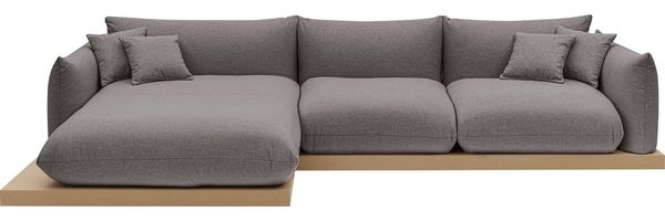 OTTO home Ecksofa Kalix L-Form, 323 cm - OTTO. Verlässliche Qualität, Designsofa, auf Holzplateau, Strukturstoff, hoher Sitzkomfort