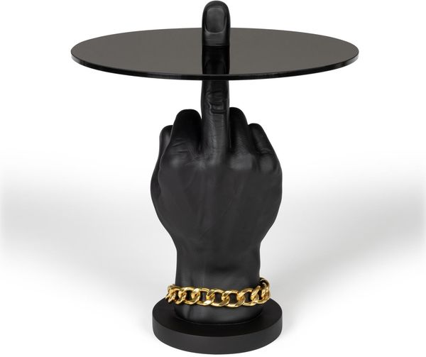 Beistelltisch Mittelfinger FOTHER MUCKER BLACK von BOLD Monkey