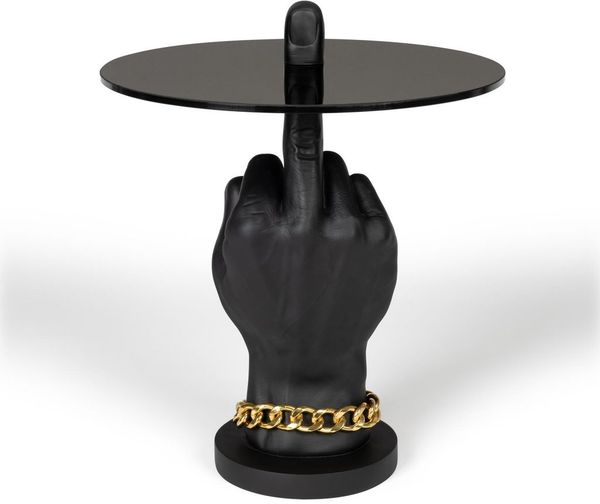 Beistelltisch Mittelfinger FOTHER MUCKER BLACK von BOLD Monkey