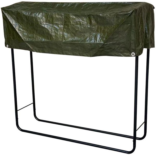 Kaminholzregal Brennholzregal Regenabdeckung Außen Stahl L100xH100cm