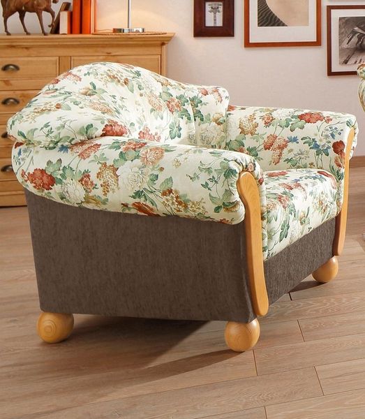 Home affaire Sessel Milano, bequemer Loungesessel im Landhaus-Stil