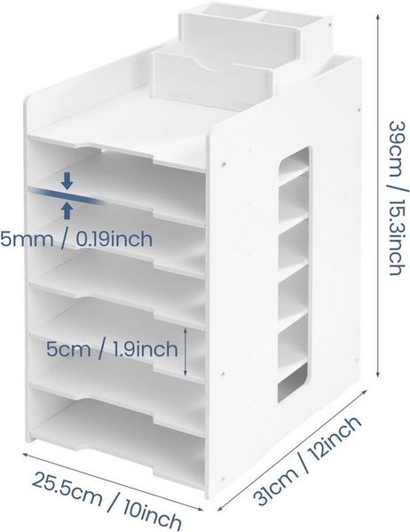 Youyijia Aufbewahrungsdose Dokumentenablage A4 Briefablage Schreibtisch